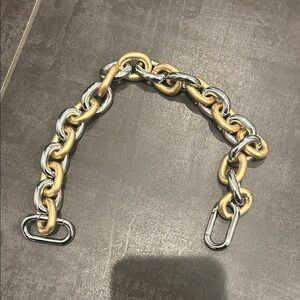 Clare V shortie strap vintage Gold and Silver mixed metal Chain